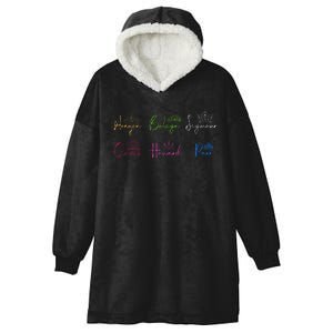 Six Ex Wives Of Henry Viii Signatures & Crowns Hooded Wearable Blanket