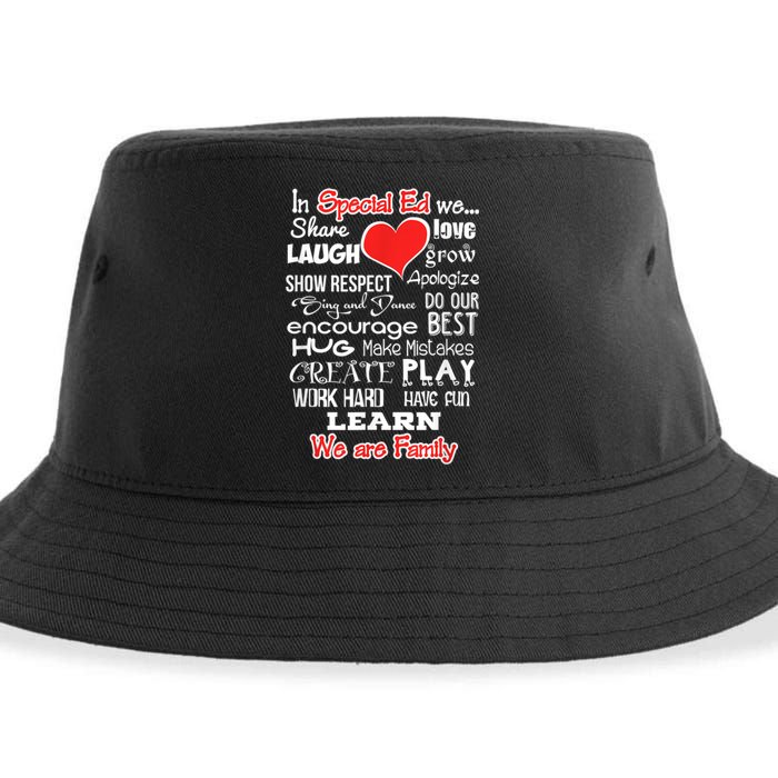 Special Education We Are Family School Teacher Gift Sustainable Bucket Hat