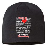 Special Education We Are Family School Teacher Gift Sustainable Beanie