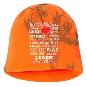 Special Education We Are Family School Teacher Gift Kati - Camo Knit Beanie