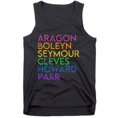 Six Ex Wife British History Historian Musical Lover Tank Top