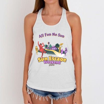 Sun Escape Weekend 2024 Women's Knotted Racerback Tank