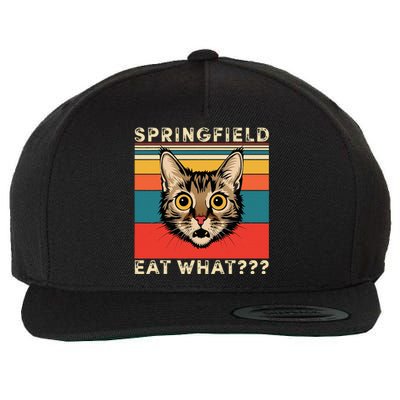 Springfield Eat What TheyRe Eating Dogs Cats Pets Trump Wool Snapback Cap