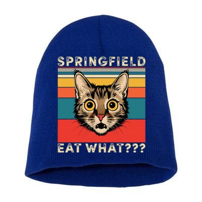 Springfield Eat What TheyRe Eating Dogs Cats Pets Trump Short Acrylic Beanie