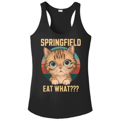 Springfield Eat What TheyRe Eating Dogs Cats Pets Trump Ladies PosiCharge Competitor Racerback Tank