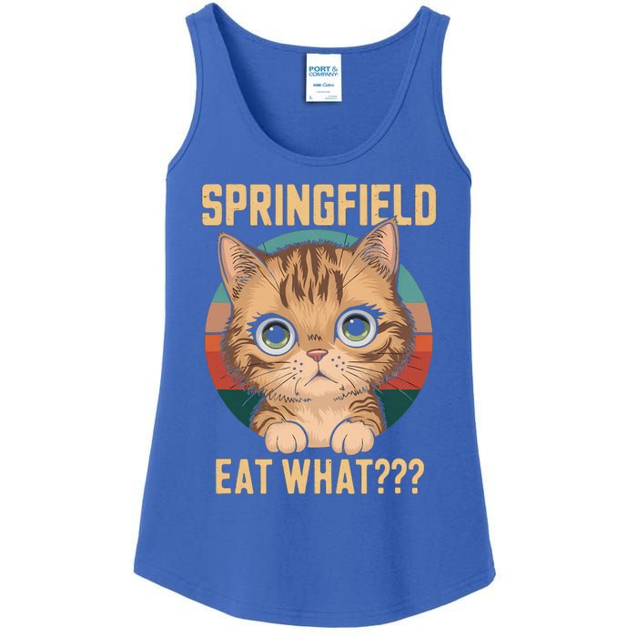 Springfield Eat What TheyRe Eating Dogs Cats Pets Trump Ladies Essential Tank