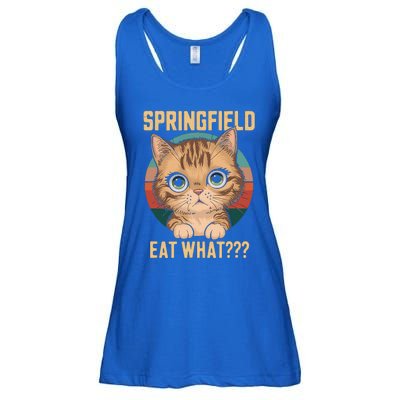 Springfield Eat What TheyRe Eating Dogs Cats Pets Trump Ladies Essential Flowy Tank