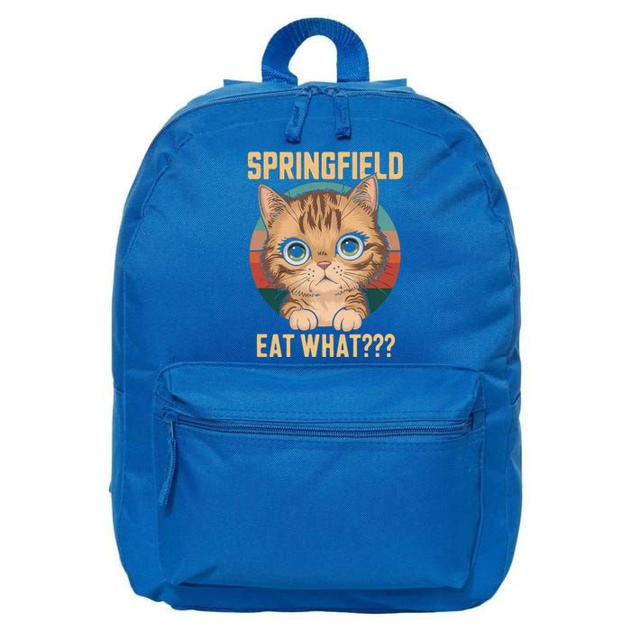 Springfield Eat What TheyRe Eating Dogs Cats Pets Trump 16 in Basic Backpack