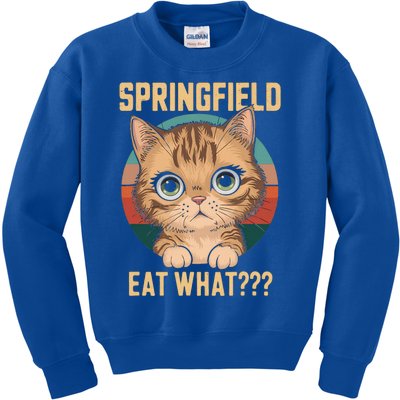 Springfield Eat What TheyRe Eating Dogs Cats Pets Trump Kids Sweatshirt