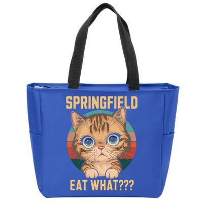 Springfield Eat What TheyRe Eating Dogs Cats Pets Trump Zip Tote Bag