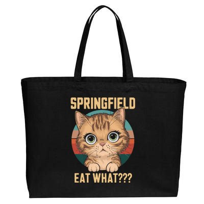 Springfield Eat What TheyRe Eating Dogs Cats Pets Trump Cotton Canvas Jumbo Tote