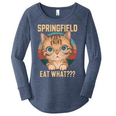 Springfield Eat What TheyRe Eating Dogs Cats Pets Trump Women's Perfect Tri Tunic Long Sleeve Shirt