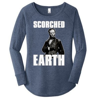 Scorched Earth William Tecumseh Sherman Women's Perfect Tri Tunic Long Sleeve Shirt