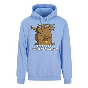 Sleeps Even While Standing Funny Design Unisex Surf Hoodie