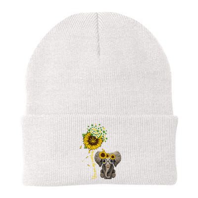 Sunflower Elephant Weed Leaf Canabis 420 Marijuana Knit Cap Winter Beanie