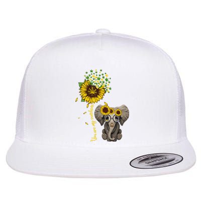 Sunflower Elephant Weed Leaf Canabis 420 Marijuana Flat Bill Trucker Hat