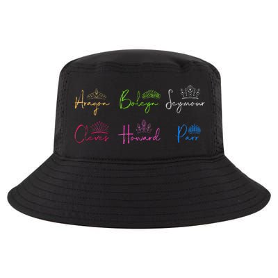 Six Ex Wives of Henry VIII Signatures & Crowns Cool Comfort Performance Bucket Hat