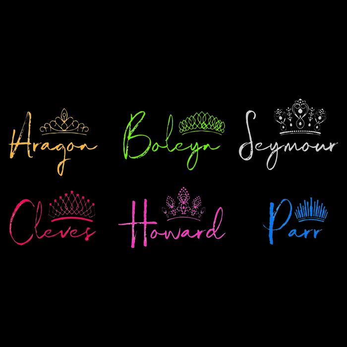 Six Ex Wives of Henry VIII Signatures & Crowns Cooling Performance Crew T-Shirt