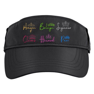 Six Ex Wives of Henry VIII Signatures & Crowns Adult Drive Performance Visor