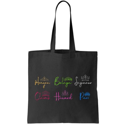 Six Ex Wives of Henry VIII Signatures & Crowns Bag