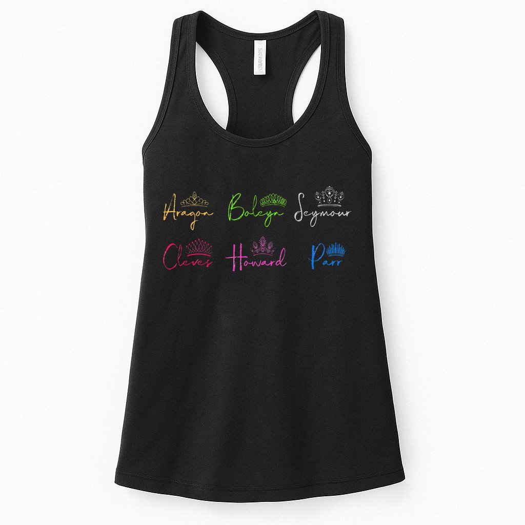 Six Ex Wives of Henry VIII Signatures & Crowns Womens Tank Top