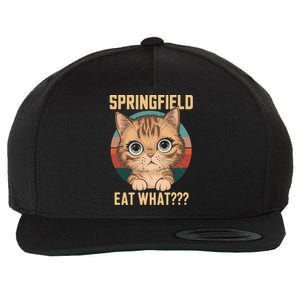 Springfield Eat What TheyRe Eating Dogs Cats Pets Trump Wool Snapback Cap