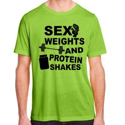 Sex Weights Protein Shakes Adult ChromaSoft Performance T-Shirt