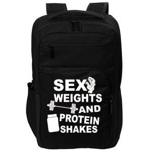 Sex Weights Protein Shakes Impact Tech Backpack