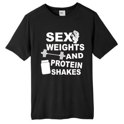 Sex Weights Protein Shakes Tall Fusion ChromaSoft Performance T-Shirt