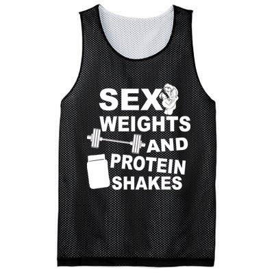 Sex Weights Protein Shakes Mesh Reversible Basketball Jersey Tank