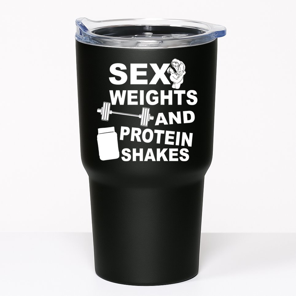 Sex Weights Protein Shakes Tumbler