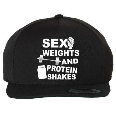 Sex Weights Protein Shakes Wool Snapback Cap