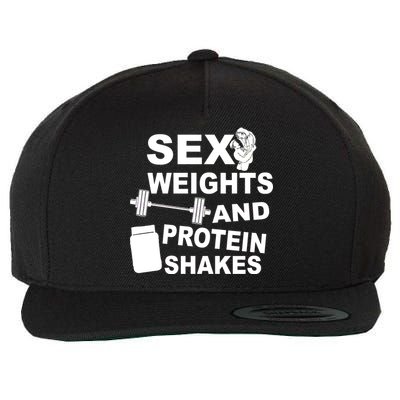 Sex Weights Protein Shakes Wool Snapback Cap