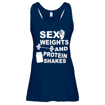 Sex Weights Protein Shakes Ladies Essential Flowy Tank