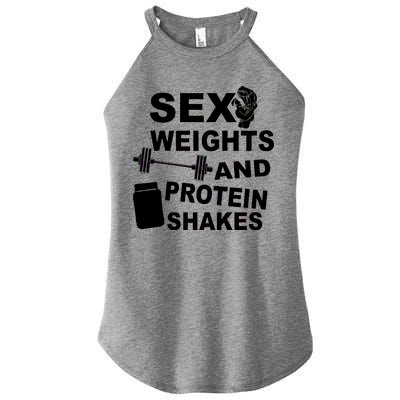 Sex Weights Protein Shakes Women's Perfect Tri Rocker Tank