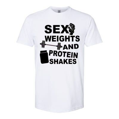 Sex Weights Protein Shakes Softstyle CVC T-Shirt