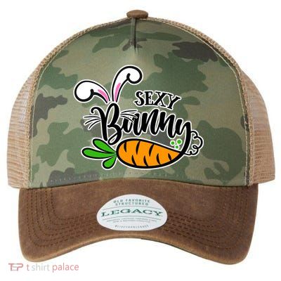 Sexy Bunny Funny Easter Legacy Tie Dye Trucker Hat