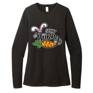 Sexy Bunny Funny Easter Womens CVC Long Sleeve Shirt