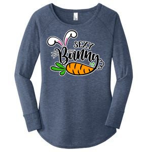 Sexy Bunny Funny Easter Women's Perfect Tri Tunic Long Sleeve Shirt