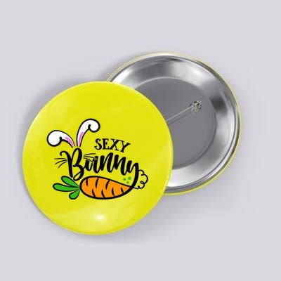 Sexy Bunny Funny Easter Button