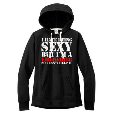 Sexy Firefighter  Women's Fleece Hoodie