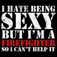 Sexy Firefighter  Flatbill Hat