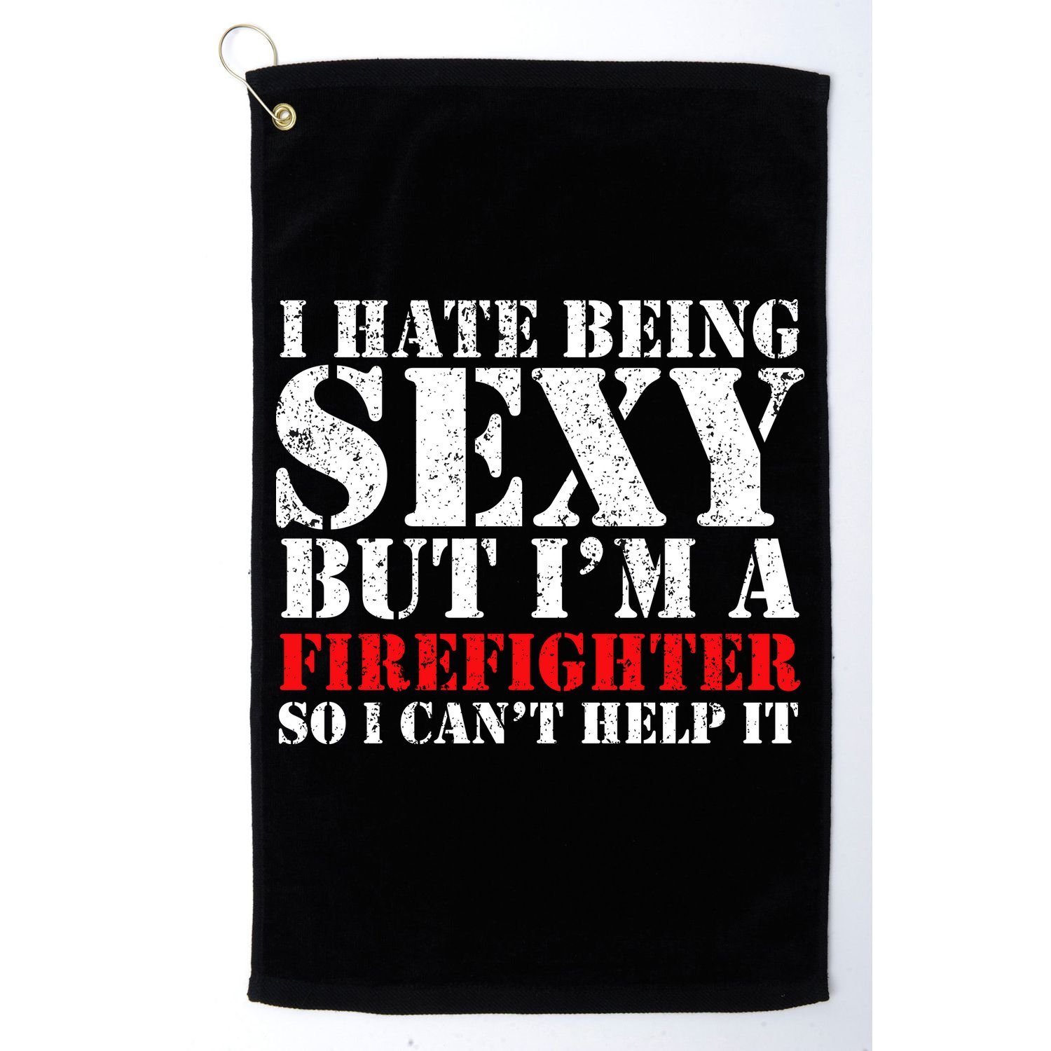 Sexy Firefighter  Golf Towel