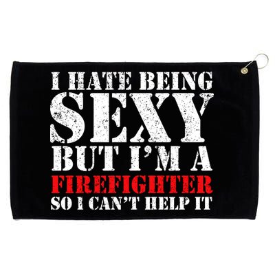 Sexy Firefighter  Grommeted Golf Towel