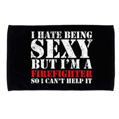 Sexy Firefighter  Microfiber Hand Towel