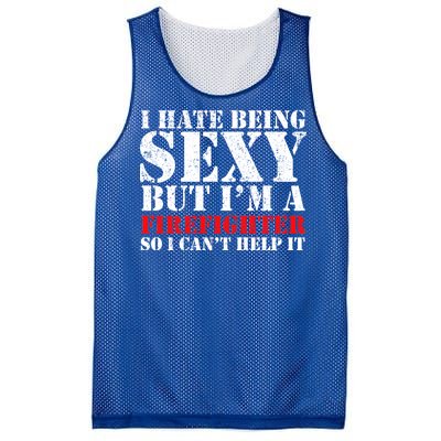 Sexy Firefighter  Mesh Reversible Basketball Jersey Tank