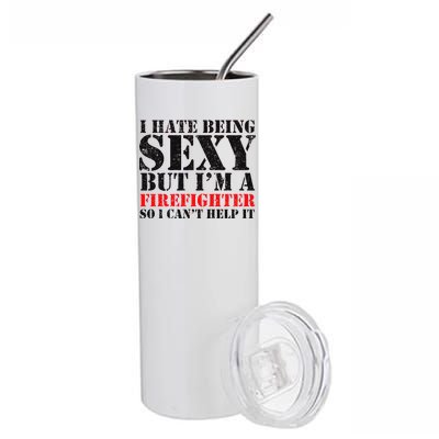 Sexy Firefighter  Stainless Steel Tumbler