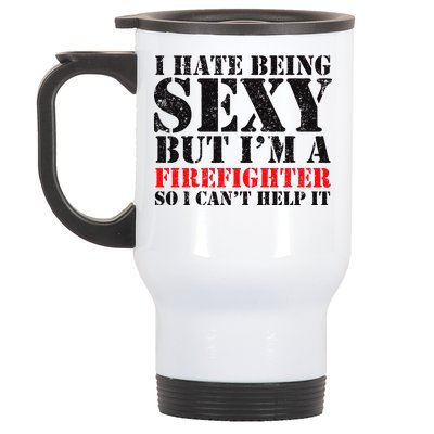 Sexy Firefighter  Stainless Steel Travel Mug