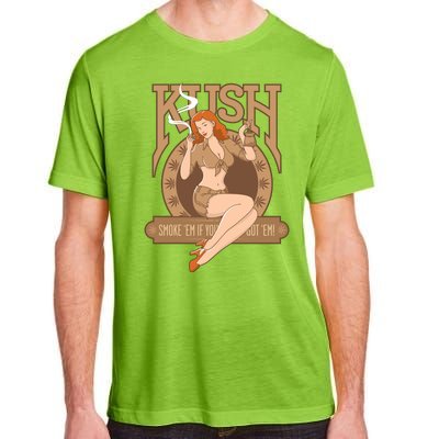 Sexy Lady Kush Smoke Marijuana Adult ChromaSoft Performance T-Shirt