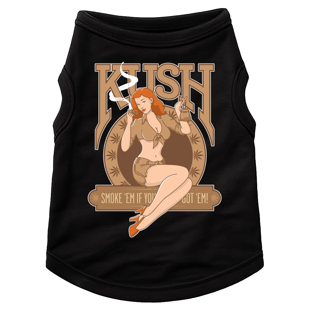 Sexy Lady Kush Smoke Marijuana Doggie Tank